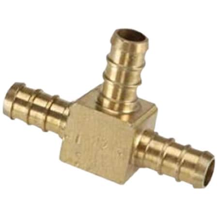 Elkhart Supply 0.375 ft. Metal Brass Tee, 10PK E6G-51150